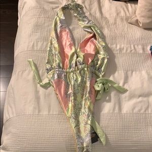 Missguided cute satin bikini